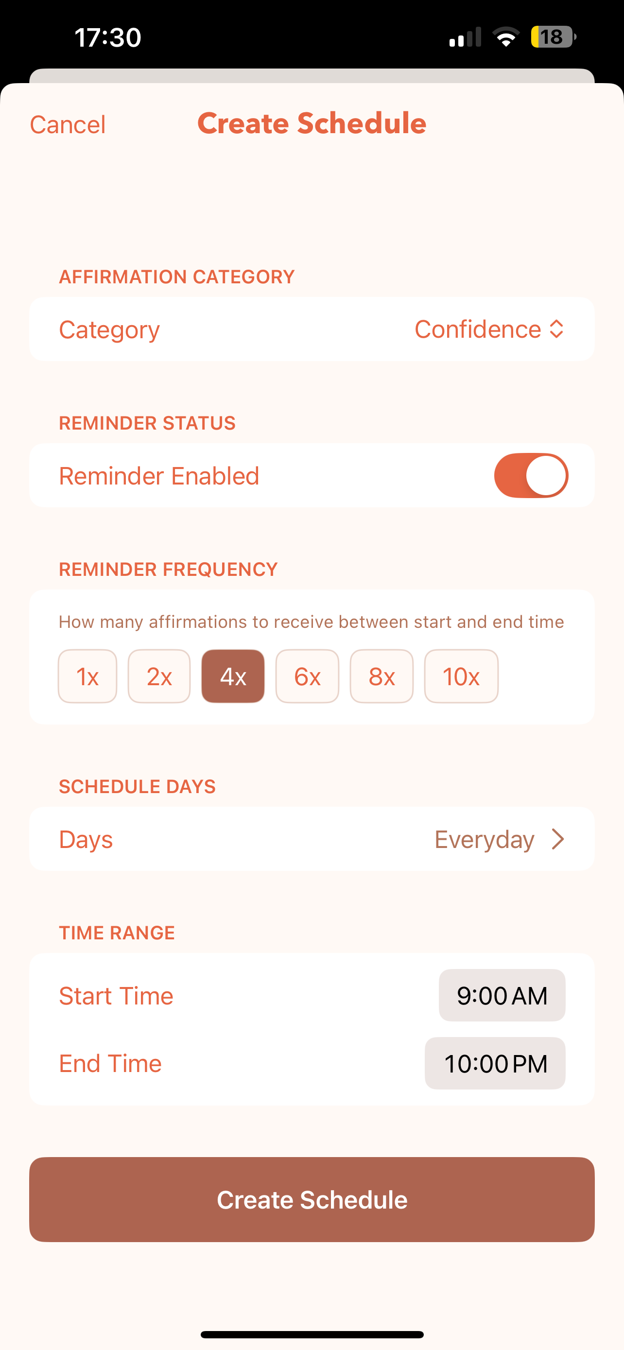 AffirmaFlow App Screenshot
